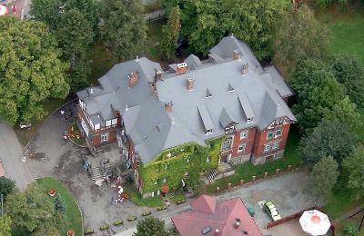 Historische villa te koop Kudowa-Zdrój, Zdrojowa 36, Neder-Silezië,, Dronefoto