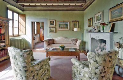 Villa historique à vendre Firenze, Toscane:  Salle de séjour