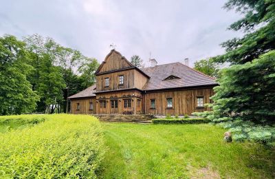 Manoir à vendre Paplin, Dwór w Paplinie, Mazovie:  Vue arrière