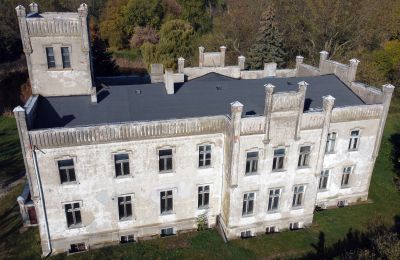 Kasteel te koop Górki Dąbskie, Pałac w Górkach Dąbskich, Koejavië-Pommeren, Dronefoto