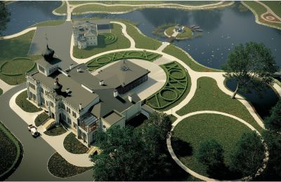 Château à vendre Osiek, Pałac w Osieku, Petite-Pologne, Visualisation