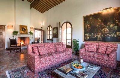 Historische villa te koop Torrenieri, Toscane, Woonkamer