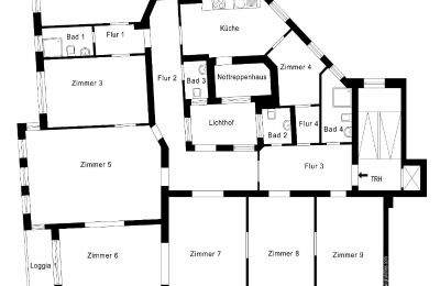 Vastgoed Charlottenburg-Wilmersdorf, Schmargendorf, Plattegrond 1