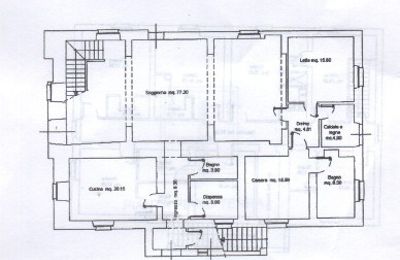 Propriété Città della Pieve, Plan d'étage 2
