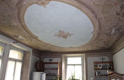 Historische villa te koop Faido, Ticino, affresco restaurato