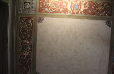 Historische villa te koop Faido, Ticino, affresco restaurato 