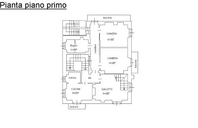 Demeure historique à vendre 28838 Stresa, via Principe di Piemonte, Piémont, Floorplan 1° floor