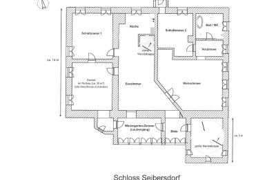 Kasteel te koop 84375 Kirchdorf am Inn, Hofmarkstraße 2, Bayern, Grundriss-Schema 2.Stock (Büro-Etage)