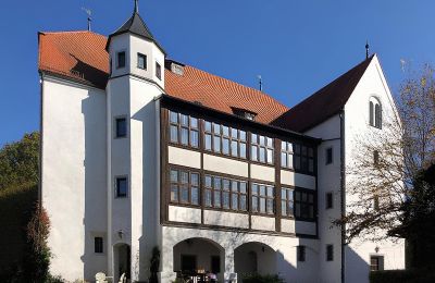 Kasteel te koop 84375 Kirchdorf am Inn, Hofmarkstraße 2, Bayern, SW-Ansicht (Fachwerk aus alten Schlossbalken)