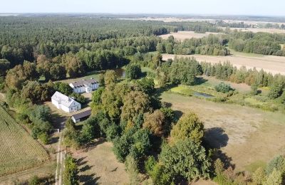 Landhuis te koop Mołomotki-Dwór, Mazovië, widok z góry na park