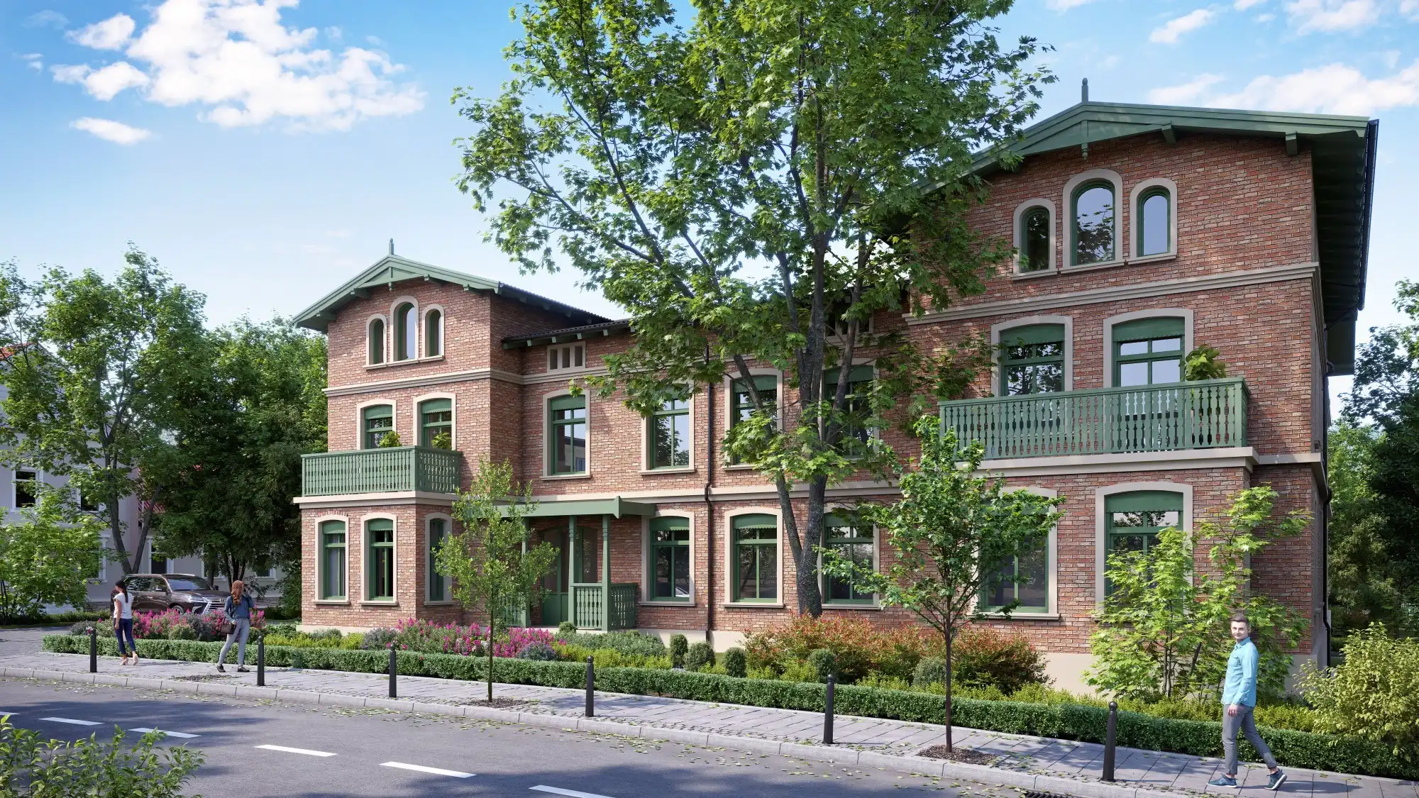 Photos Immobilienprojekt "Villa Meeresstern" in Sopot - Genehmigung für 46 Apartments und Neubau