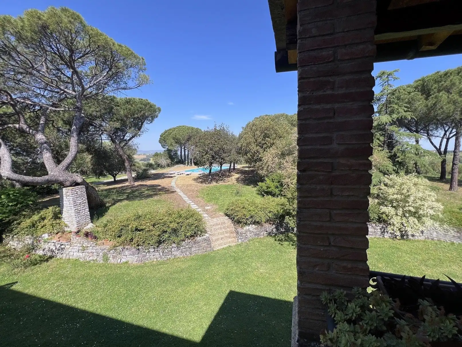 Photos Propriété avec oliveraie et vue sur la vallée et les montagnes près de Castiglione del Lago