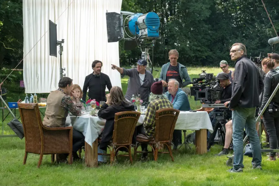 Tournage de 'Borowski et la Maison des Fantômes' au Manoir de Niendorf, Schleswig-Holstein