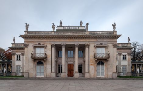 Warszawa, Łazienki-Park - Palais Łazienki à Varsovie, vue principale