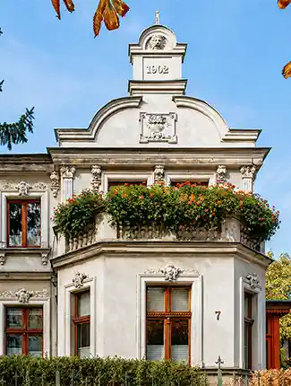 Maison moderniste de 1902 dans le quartier de Gdańsk-Oliwa